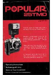 Popular 25 TMD manual. Camera Instructions.
